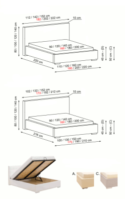 Bett Doppelbett Designer Betten Doppelbett Leder Polster Textil Bett Stoff