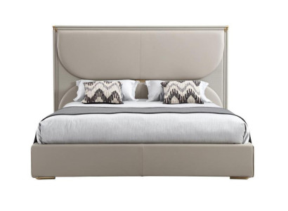 Luxus Schlafzimmer Bett Designer Möbel Doppelbett Weiß Textil Betten Holz Neu