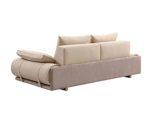 Modern Sofa 3 Sitzer Weiß farbe Designer Polstersofa in Wohnzimmer neu