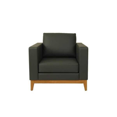 Dunkelgrüner Einsitzer Designer Sessel Relax 1-Sitzer Büro Relaxsesel