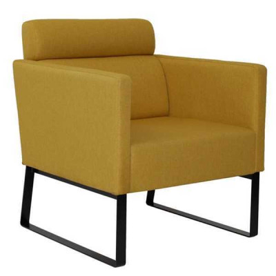 Brauner Loungesessel Relaxsessel Textil Lounge Einsitzer Luxus 1-Sitzer