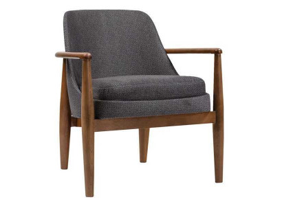 Grauer Moderner Stuhl Designer Lehnstühle Wohnzimmer Polster Einsitzer