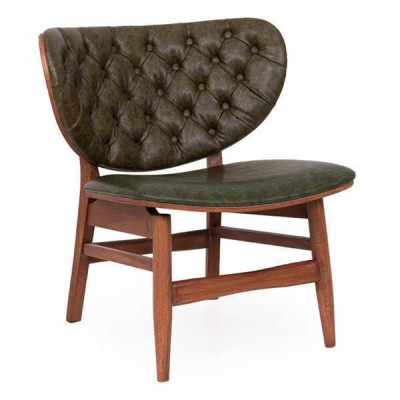 Moderner Chesterfield Grüner Einsitzer Polstersessel Einsitzer Lehnstuhl