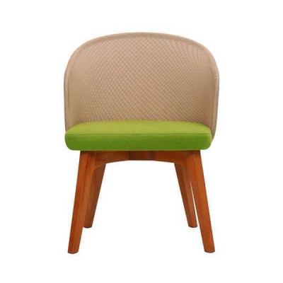 Zweifarbiger Esszimmerstuhl Modernes Design Luxus Holzstuhl Einsitzer