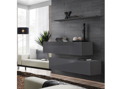 Moderne Wohnwand Einrichtung Luxus Designer Komplette Set 3tlg.Wohnzimmermöbel