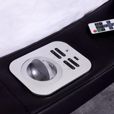 Design Bett Big Betten Leder Hotel Polster 180x200 Multifunktion Regal