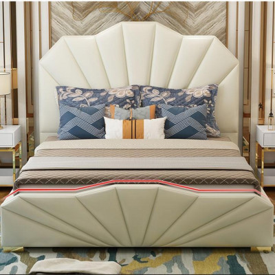 Design Leder Betten Hotel Doppel Bett Schlafzimmer Möbel Einrichtung