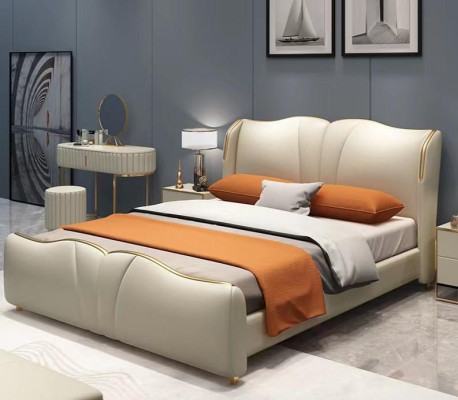Bett 2x Nachttisch 3 tlg. Schlafzimmer Set Design Möbel Modern Luxus Betten Neu