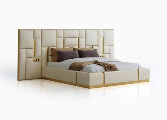 Komplett Schlafzimmer Möbel Set 3 tlg. Design Möbel Nachttische Betten