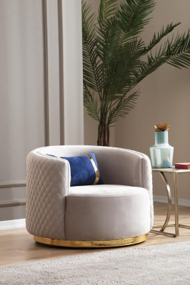 Moderne Sofagarnitur Dreisitzer Sessel Edelstahlmöbel Luxus Set Design