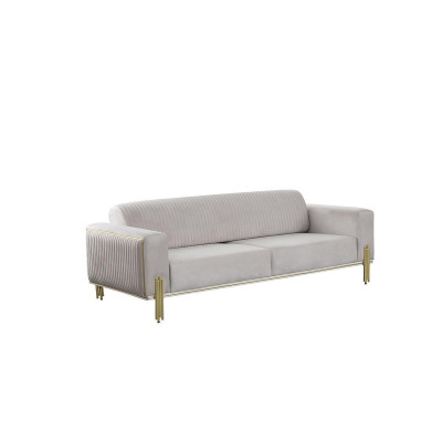 Weißer Dreisitzer Sofa Moderne Couch Polstermöbel Wohnzimmermöbel Neu