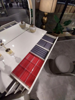 Design Schminktisch mit Spiegel Luxus Schlafzimmer Möbel 2tlg. Neu