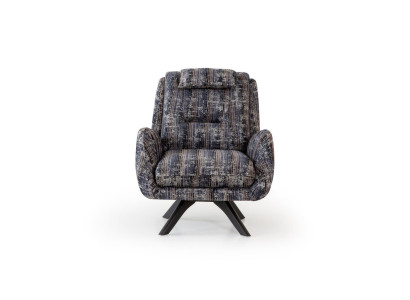 Sessel Modern Grau Wohnzimmer Sitzmöbel Textil Luxus Design Möbel Lounge Club