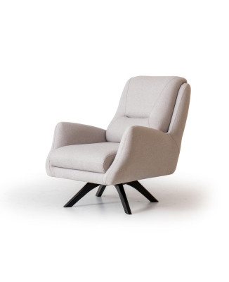 Sessel Modern Weiße Wohnzimmer Sitzmöbel Textil Luxus Design Möbel Lounge Club