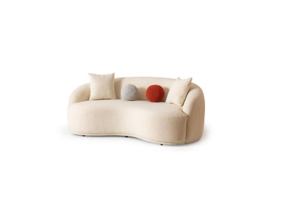 Modern Sofa 3 - Sitzer Designer Möbel Weiße Farbe Stil Couchen Sofas 230cm