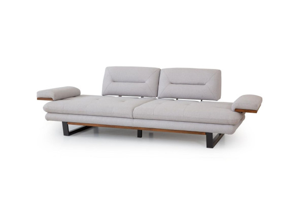 Designer Grau Sofa 3 Sitz Modern Stil Möbel in Wohnzimmer 238cm Couchen