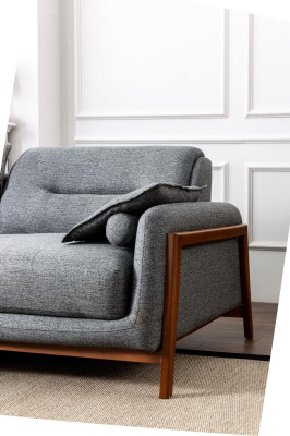 Designer Ecksofa L-form Luxus Polster Textil Wohnlandschaft Möbel im Wohnzimmer