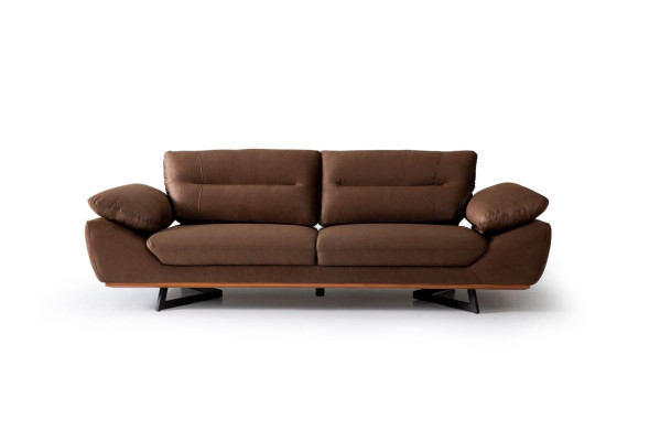 Modern Designer Sofa 3 Sitzer 240cm xxl Couch Polster Sofas Design Braun