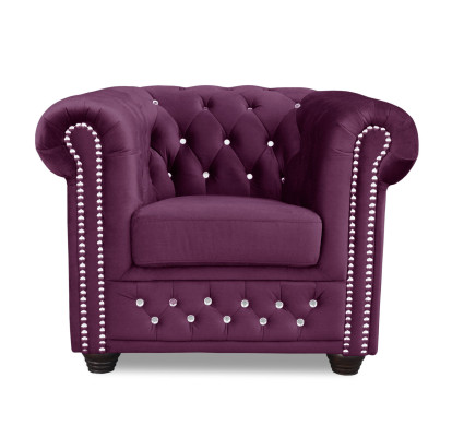 Sessel Club Lounge Designer Lehn Stuhl Polster Sofa 1 Sitzer Fernseh Textil Neu