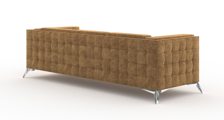 Sitzer Couch Polster Sofa Textil Stoff Chesterfield Couchen Garnitur Dreisitzer