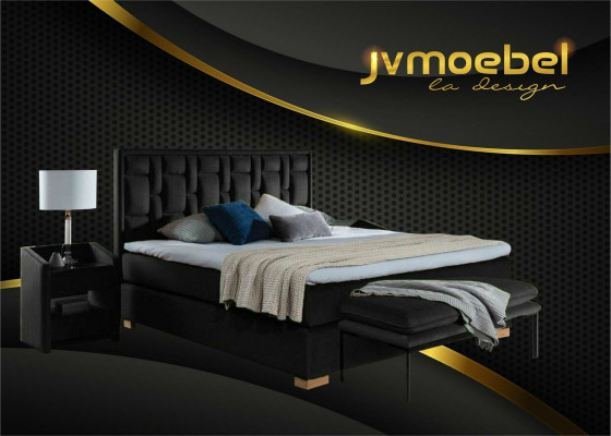 Design Bett Schlafzimmer Set 4tlg. Nachttisch 2x Sitzbank Betten moderne