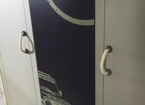 Kleiderschrank Holzschrank Luxus Schrank Möbel Holz 3 türig 0Design Grün