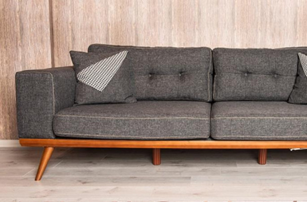 Modernes Ecksofa Mit Sessel Wohnzimmergarnitur Luxus Einrichtungsmöbel 3+1