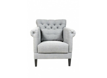 Sessel Club Lounge Designer Stuhl Polster Sofa 1 Sitzer Relax Fernseher Grau