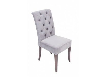 Graue Chesterfield Stuhlgruppe Designer Sitzmöbel Set x4-er Stuhl-Set