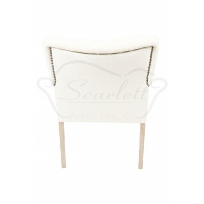Weiße Chesterfield Sitz-Garnitur Esszimmer Gruppe Stühle x4 Sessel Lehnstühle