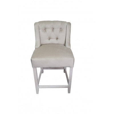 Taupe Chesterfield Barhocker Designer Barstühle 6er Set Stühle