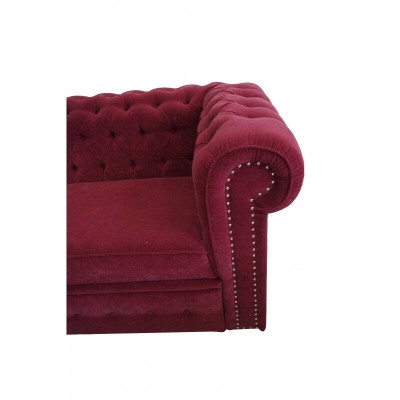 Ecksofa Chesterfield Polster Sofa Eckgarnitur Samt Polster Sitze Ecke Sofas