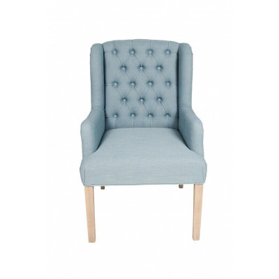 Chesterfield Hellblaue Stühle Stilvolle Sessel Hotel Einrichtung Polster Stuhl 6-er Set