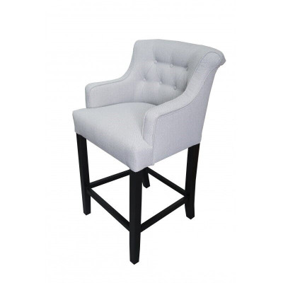 Grauer Barhocker Barstuhl Designer Stoff Design Loungestühle 8er Set 