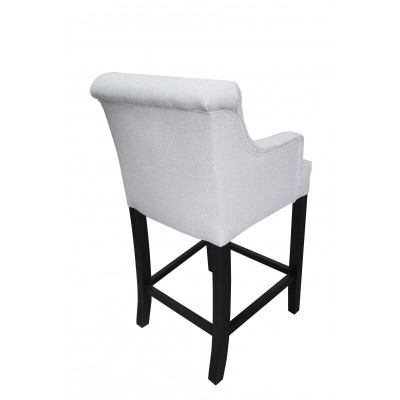 Grauer Barhocker Barstuhl Designer Stoff Design Loungestühle 8er Set 