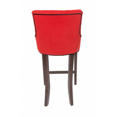 Rote Bar Hocker Chesterfield Stühle Garnitur Hotel Stühle Textil Polster Gruppe x10 Set