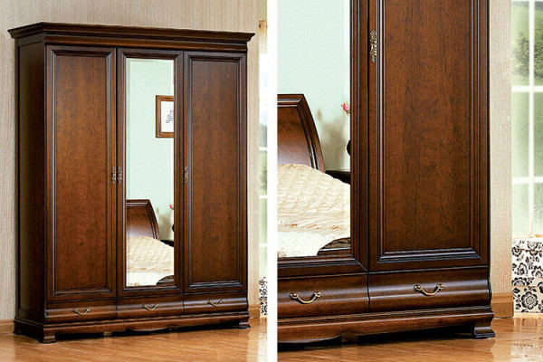 Klassischer Großer Spiegel Wandspiegel Hängespiegel Holzrahmen Garderobe N-LP