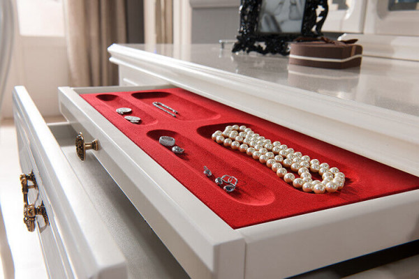 Klassischer Designer Spiegel mit Schubladen Standspiegel W-NL Aufsatz Spiegel