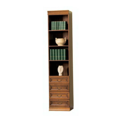 Klassische Schränke Schrank Schrankwand Bücherregal Vitrine Bücherschrank SE-6