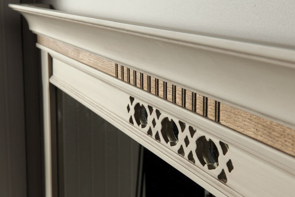 Klassische Kommode Vitrine Kommoden Vitrinenschrank Kommodenschrank FL-KBsz