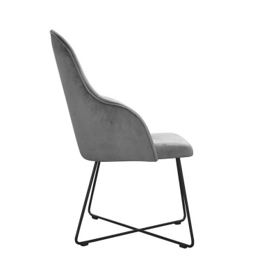 Stuhl 6x Esszimmer Polsterstuhl Textil Sitz Set Neu Club Fernseh Sessel