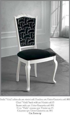 Stuhl Schwarz Klassischer Design Luxus Esszimmer Italienische Möbel Bizzotto Neu