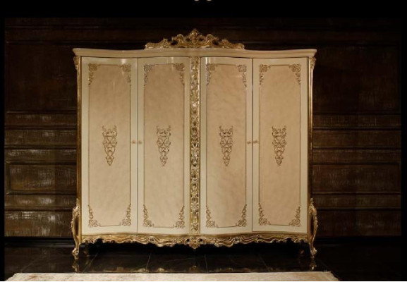 Klassisches Schlafzimmer Set Doppelbett 2x Nachttische Kommode Schrank