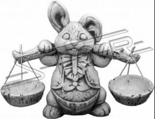 Garten Dekoration Hase Terrasse Stein Figuren Figur Dekorative Natur Statue