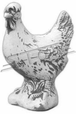 Garten Dekoration Huhn Terrasse Stein Figuren Figur Dekorative Weiß Statue