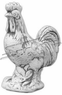 Garten Dekoration Huhn Terrasse Stein Figuren Figur Weiß Dekorative Statue