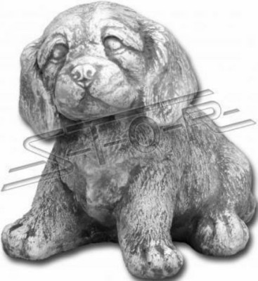 Garten Dekoration Hund Terrasse Stein Figur Figuren Dekorative Weiß Statue