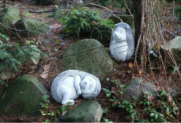 Garten Dekoration Igel Terrasse Stein Karikatur Figuren Figur Deko Statue
