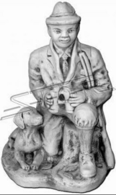 Garten Dekoration Jäger Statue Skulptur Figuren Statuen Skulpturen
