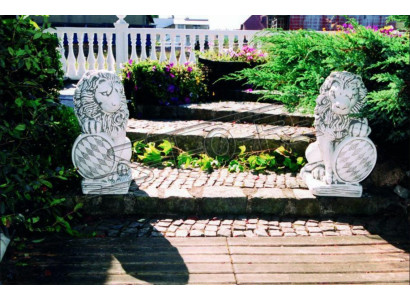 Garten Dekoration Löwe Statue Natur Skulptur Figuren Skulpturen Designer